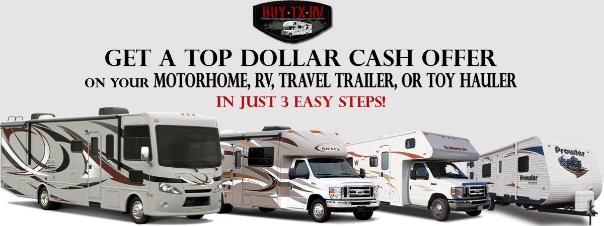 Get a top dollar cash offer on your motorhome, RV, travel trailer, or hauler